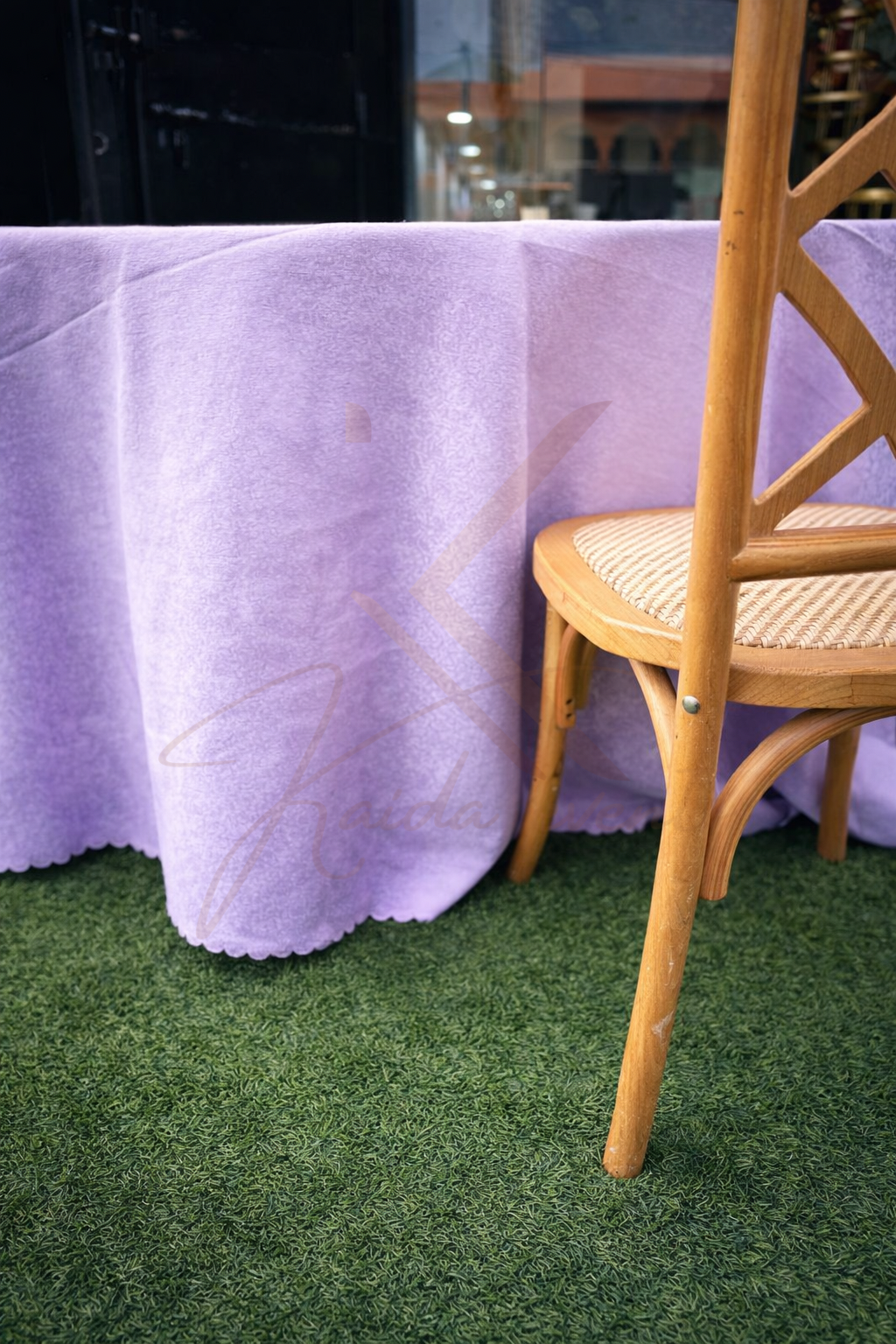 Nappe ronde violet