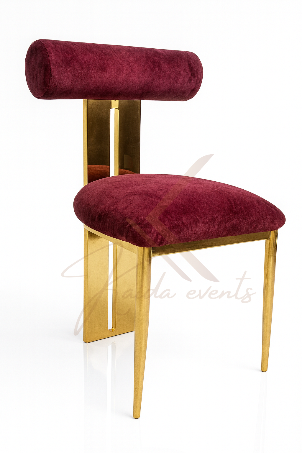 Chaise Tianne rouge bordeaux