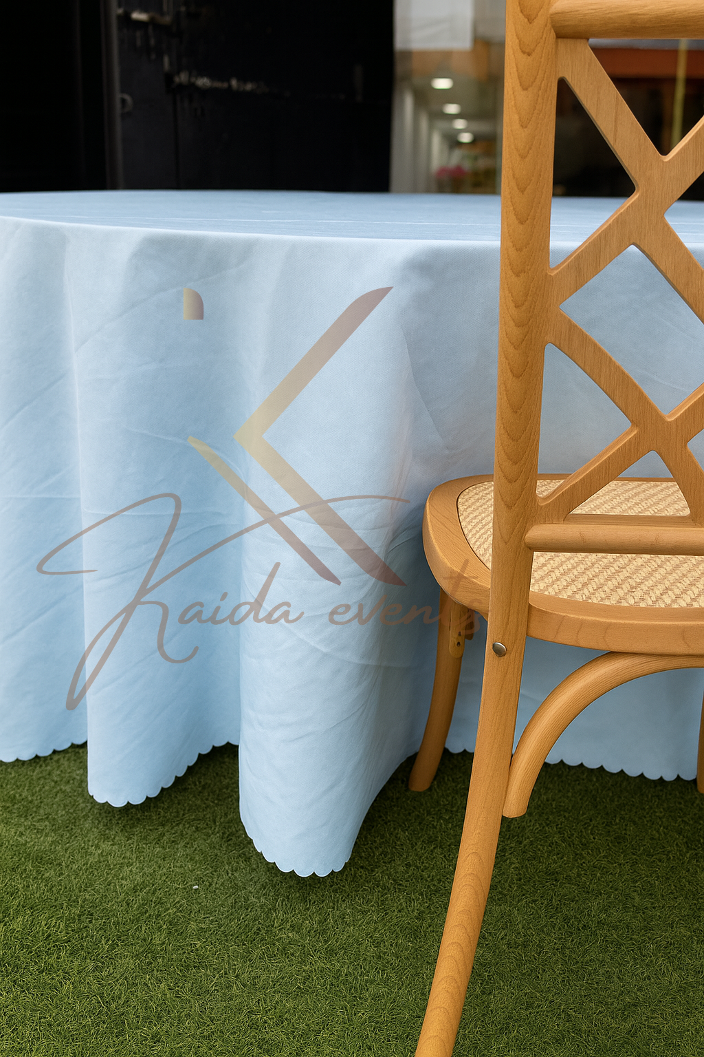 Nappe rond blue baby