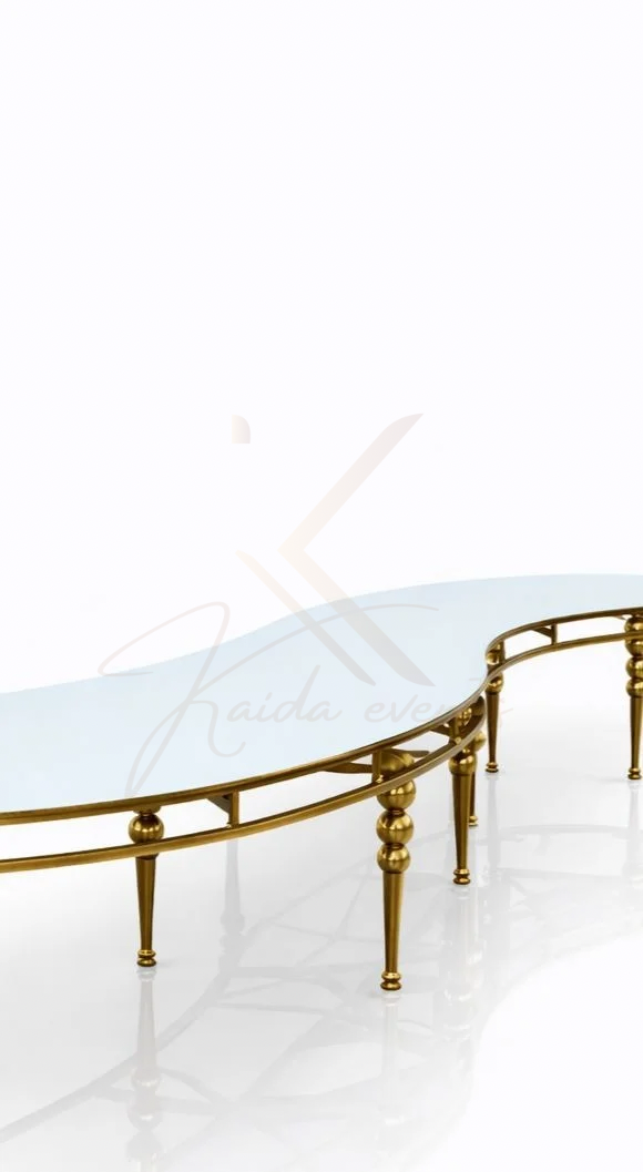 Table serpentine dore