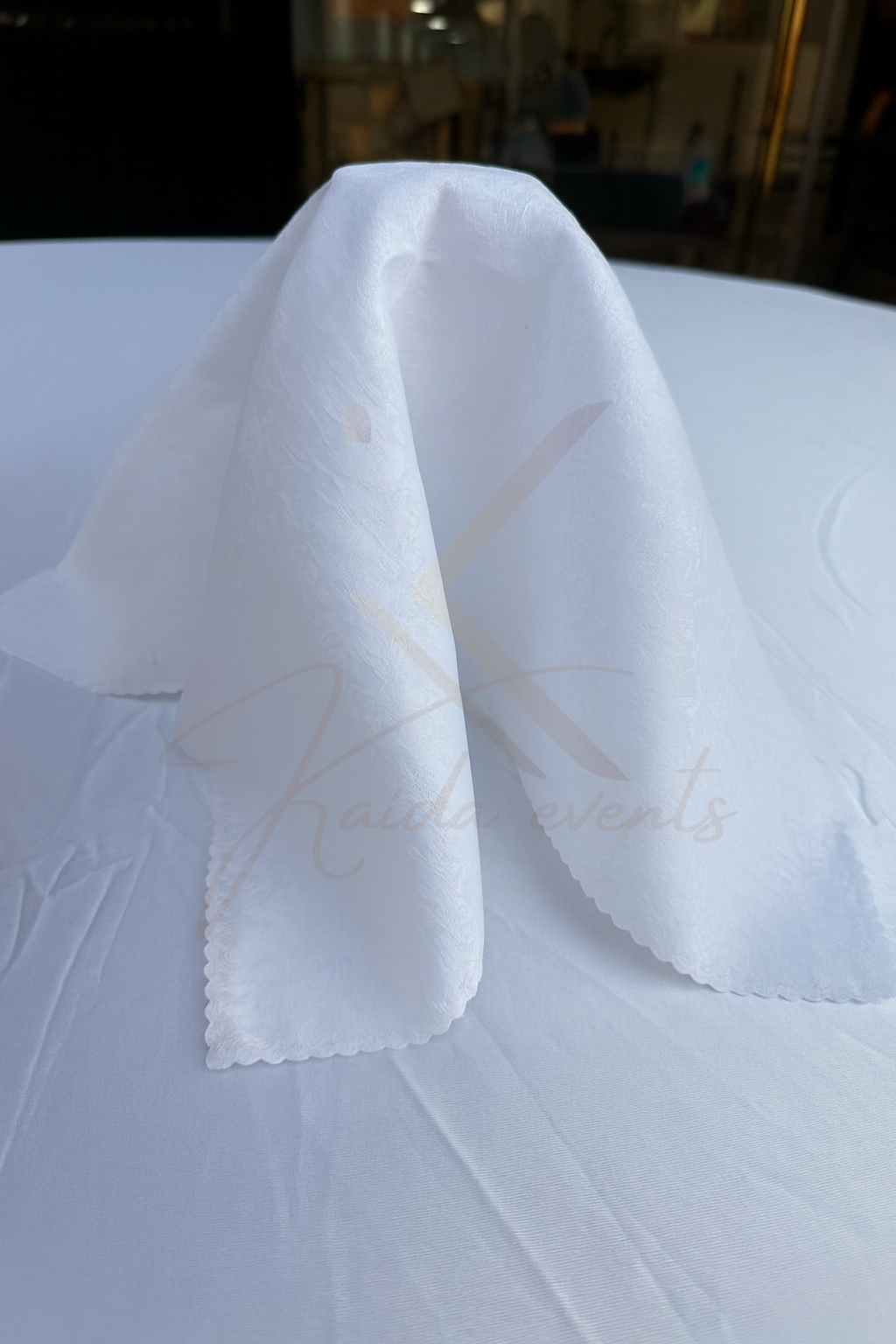Serviette de table blanche