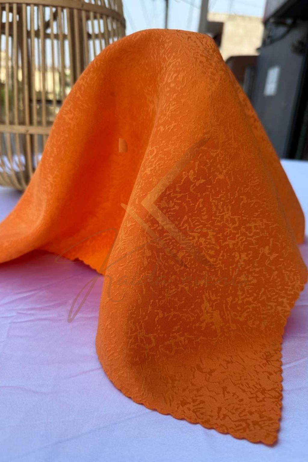 Serviette de table orange