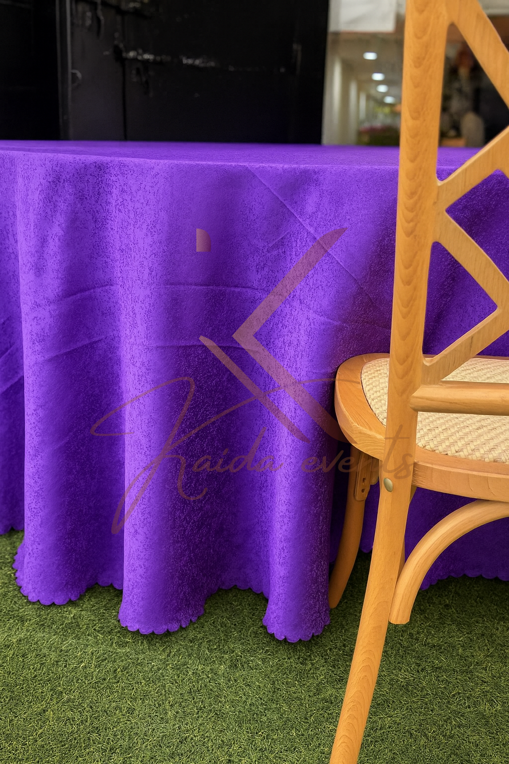 Nappe violet motif