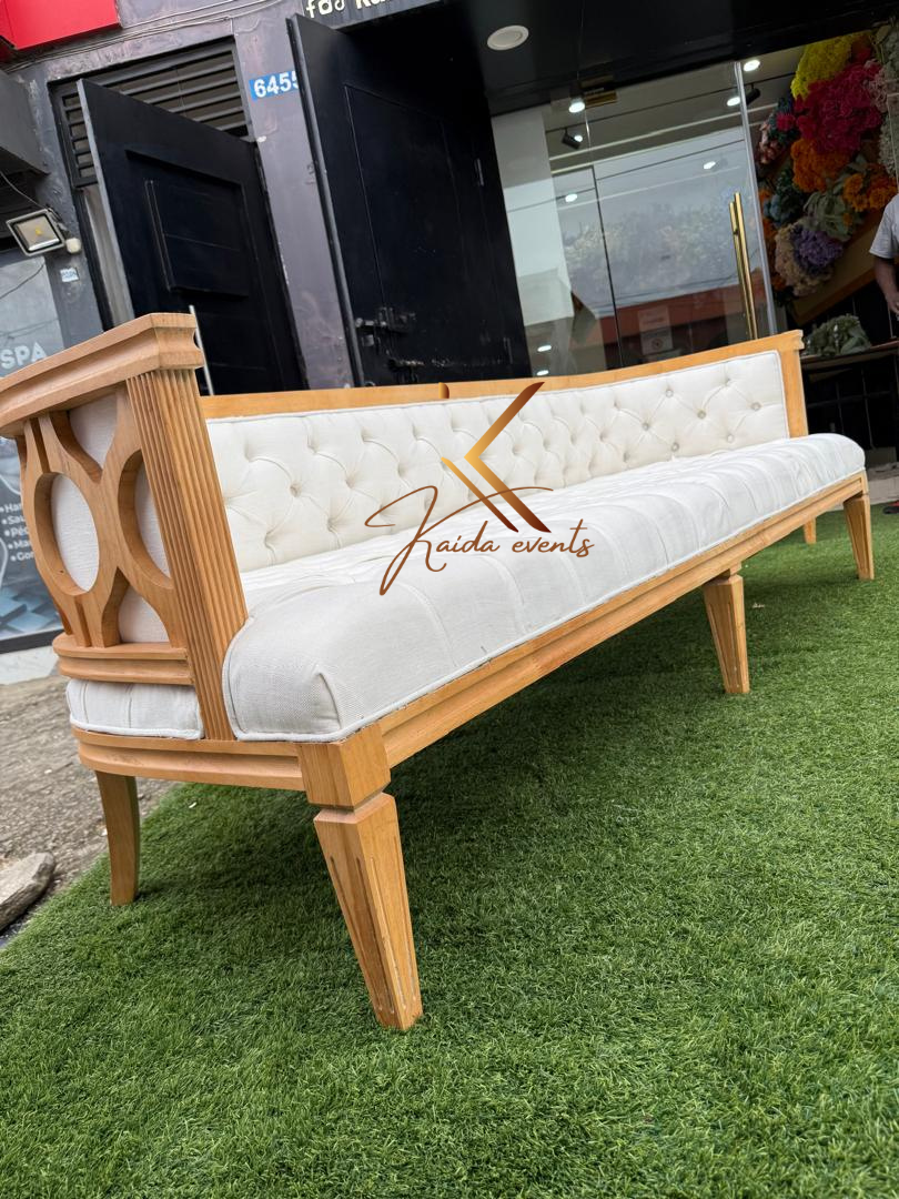 Fauteuil en bois 3 places