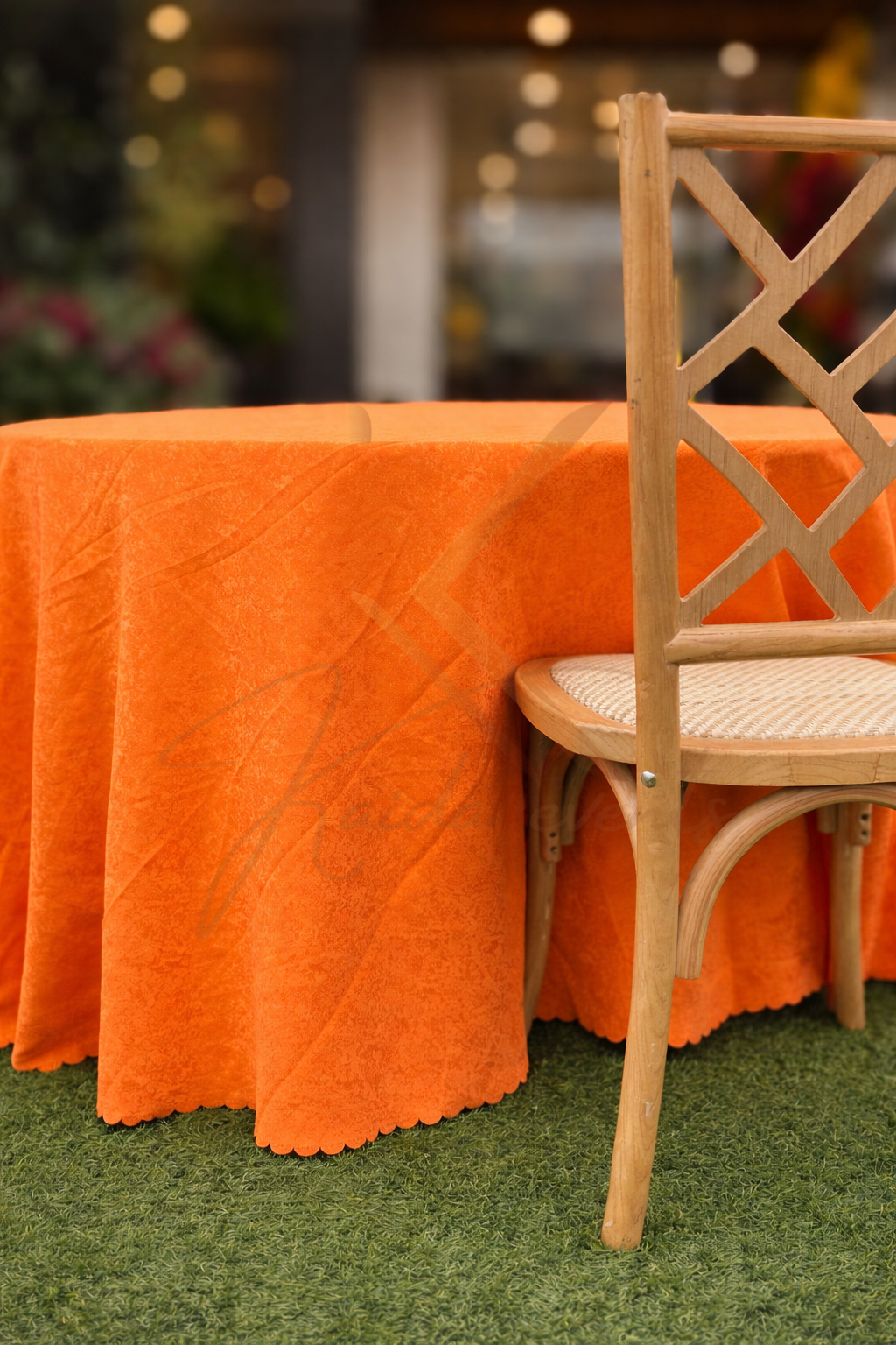 Nappe ronde orange