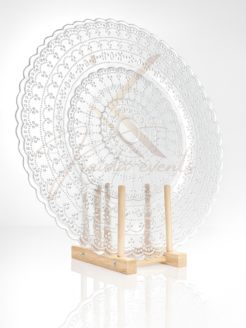 Assiette de presentation VINTED transparent