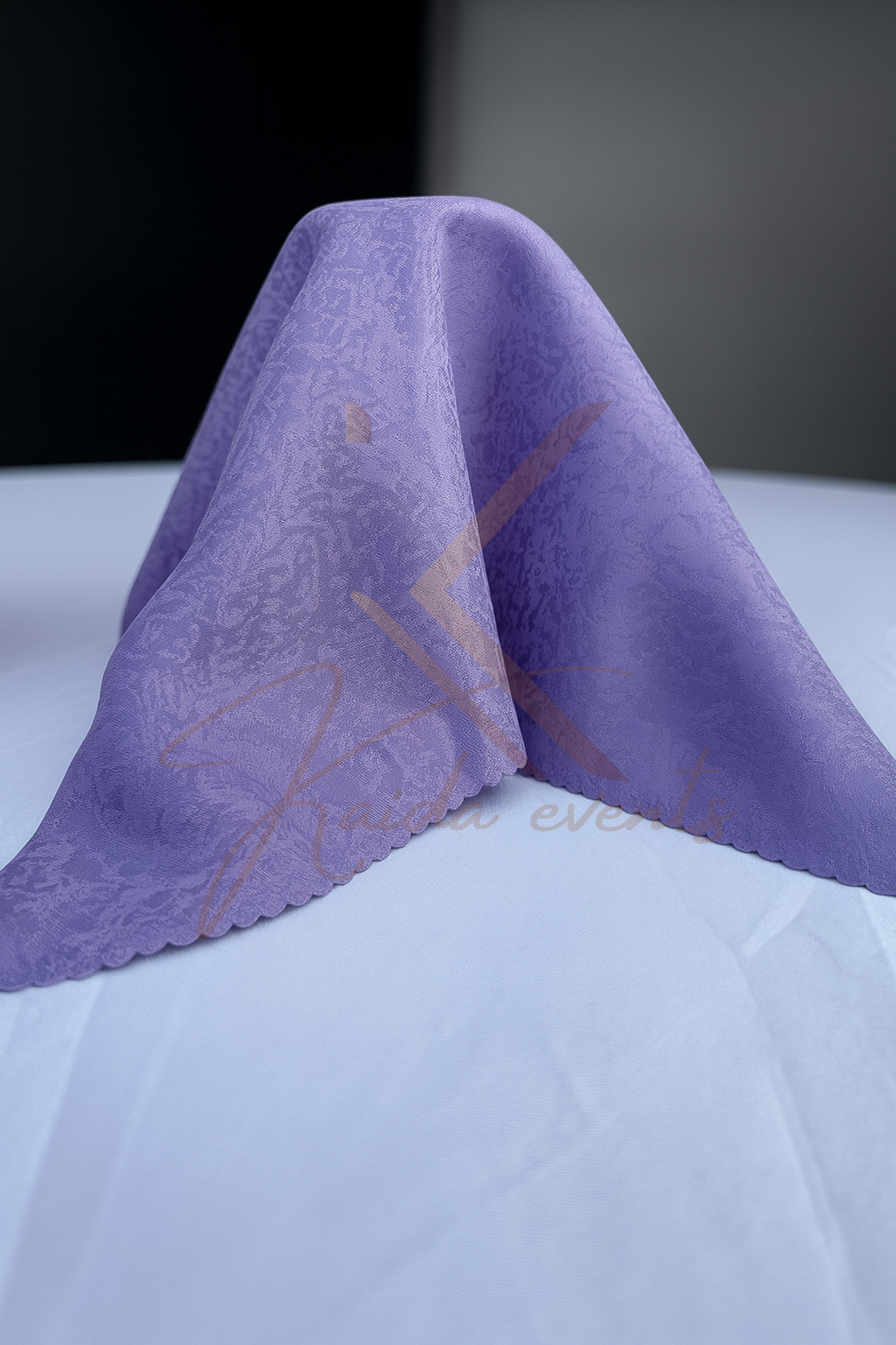 Serviette de table lilac fonce motif