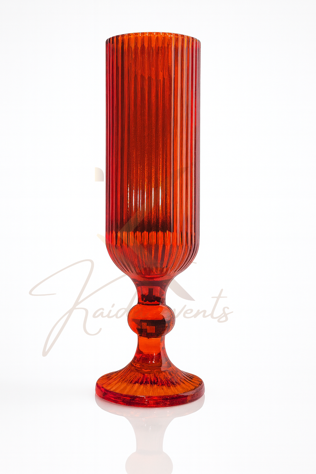 Verre a champagne ALTESSE orange fonce