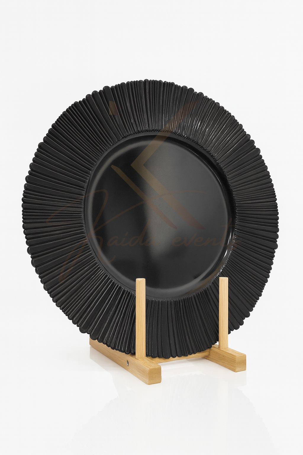 Assiette de présentation noire